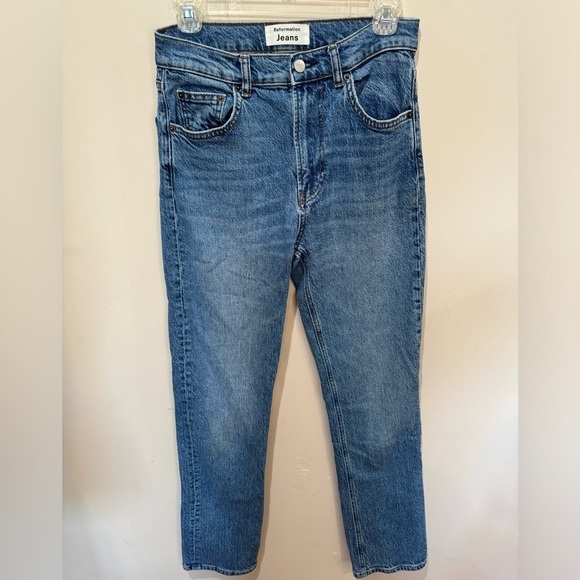 Reformation High‎ Rise Straight Slim Jeans Laguna Sz 26 - Picture 1 of 8